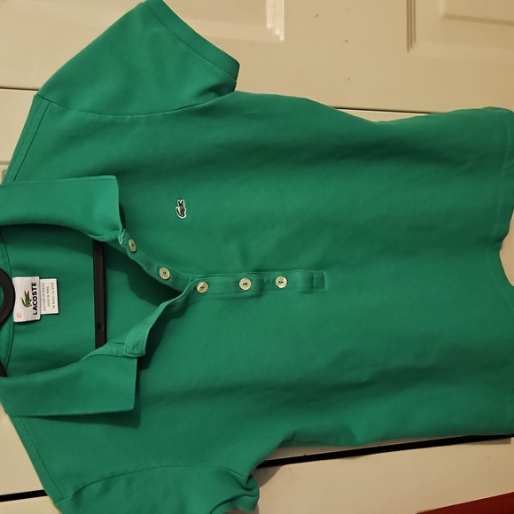 Women Lacoste Classic Green Polo - Picture 3 of 3